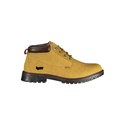 Bottines pour homme en polyuréthane beige gaz