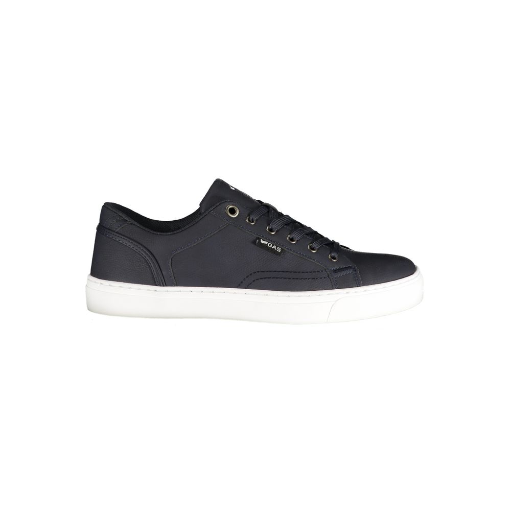 Gas Blue Polyurethane Men Sneaker - Stylish & Comfortable