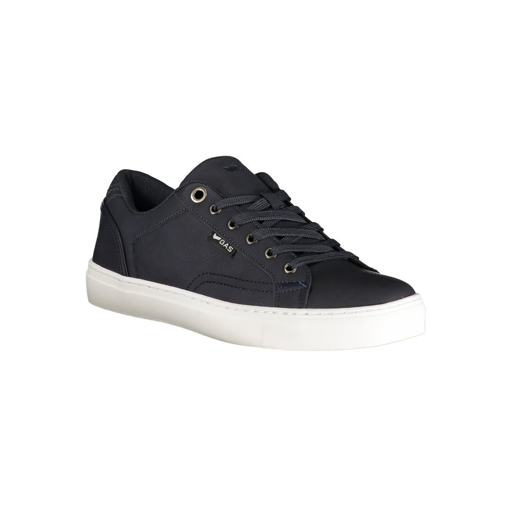 Gas Blue Polyurethane Men Sneaker - Stylish & Comfortable