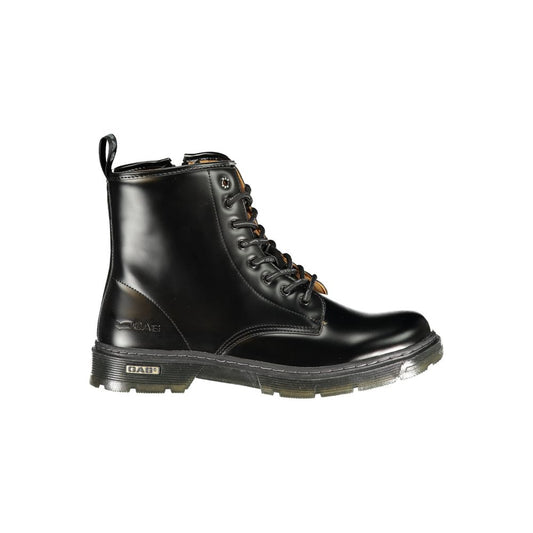 Bottines pour hommes en polyuréthane noir gaz