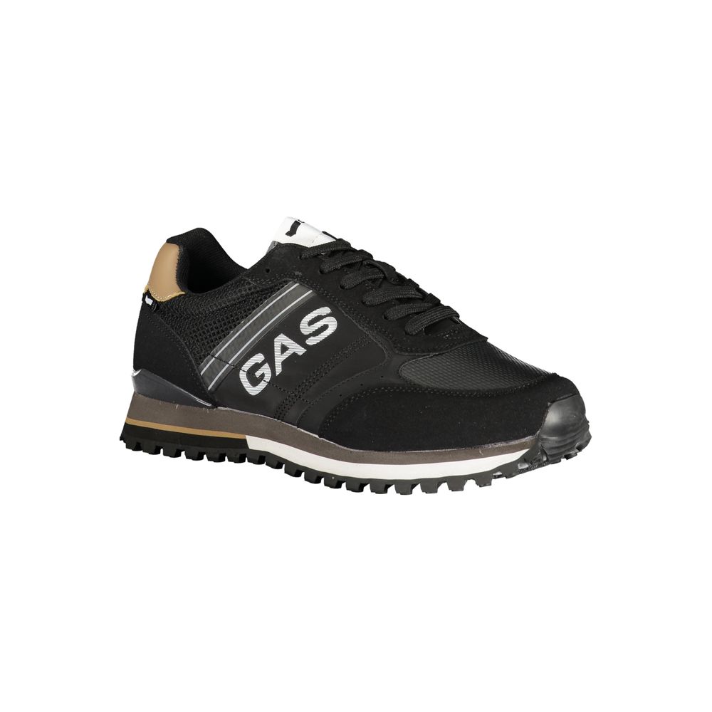 Baskets homme en polyester noir gaz
