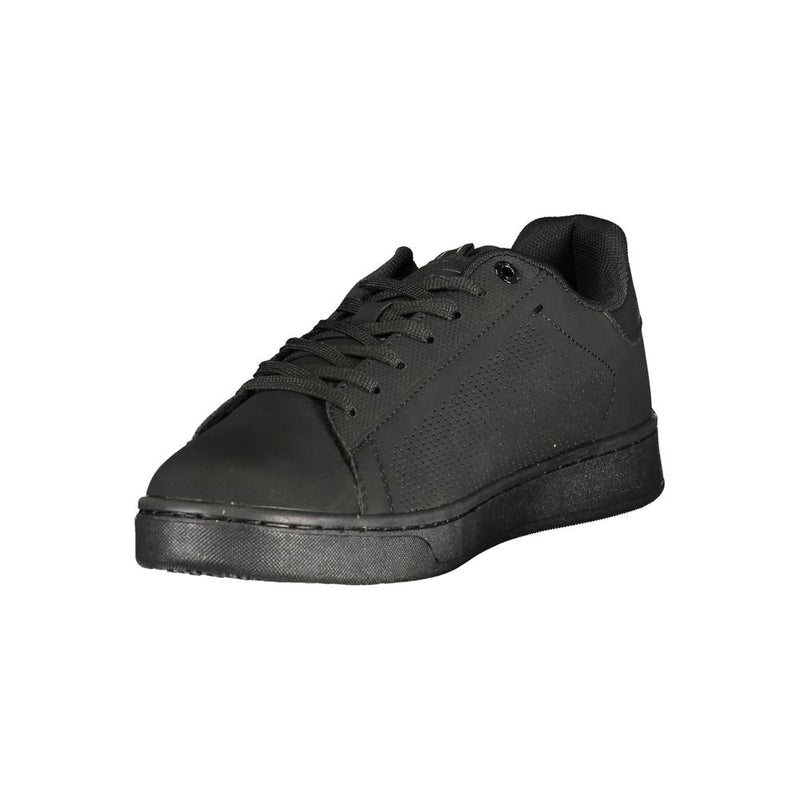 Gas Nottingham Lace-Up Ankle Boot - Black Polyurethane Men Sneaker