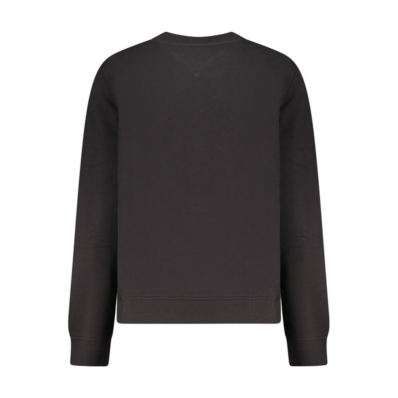 Tommy Hilfiger Sweatshirt Femme Noir en Coton - Confort Classique