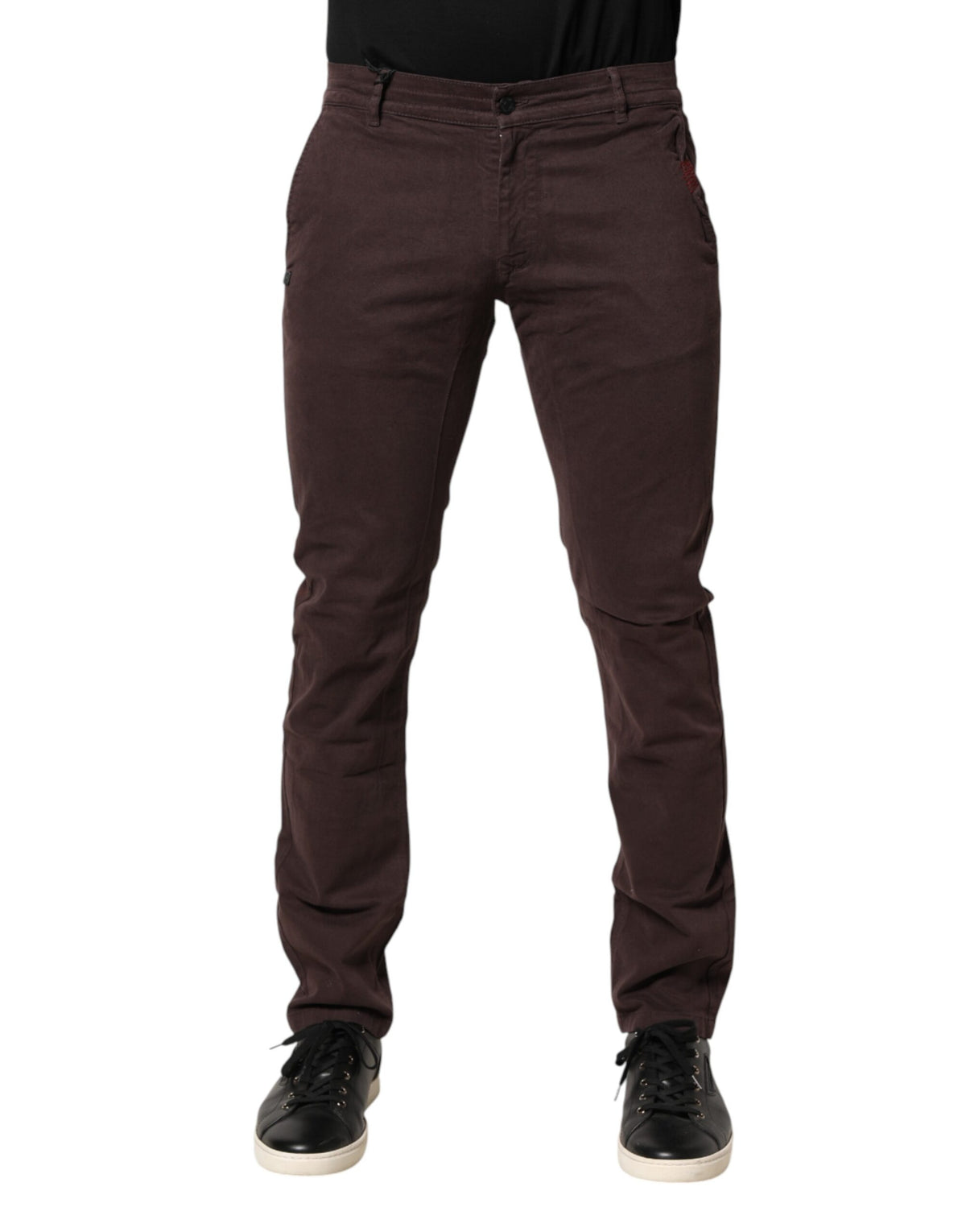Daniele Alessandrini Jean Skinny Homme Brun en Coton