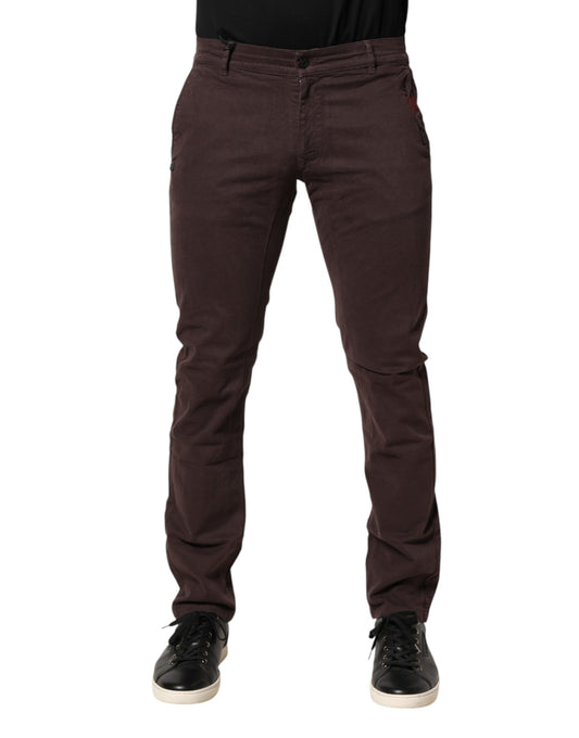 Daniele Alessandrini Jean Skinny Homme Brun en Coton