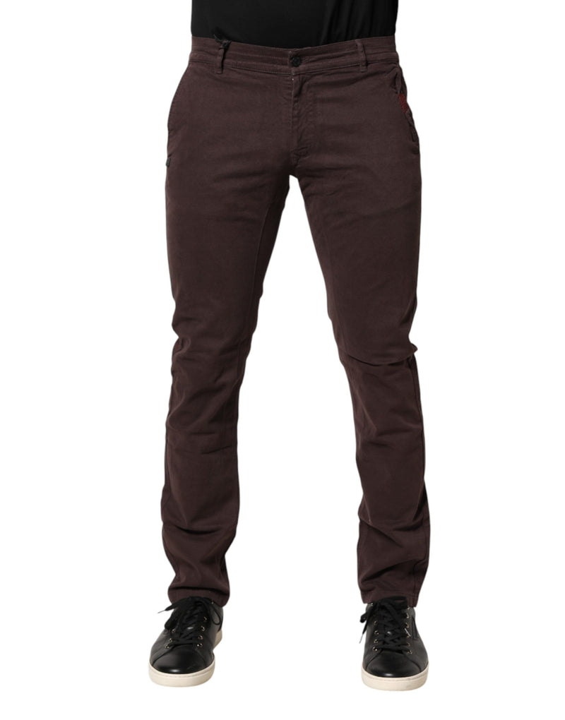 Daniele Alessandrini Jean Skinny Homme Brun en Coton