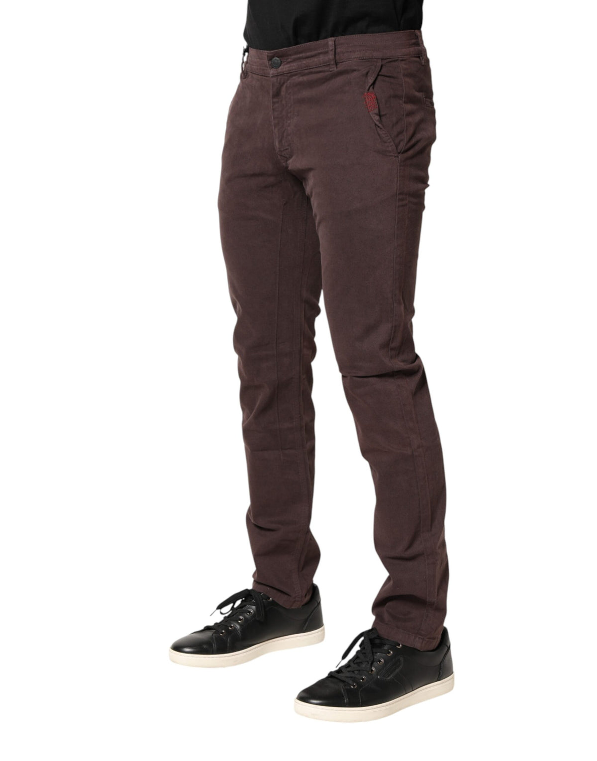 Daniele Alessandrini Jean Skinny Homme Brun en Coton