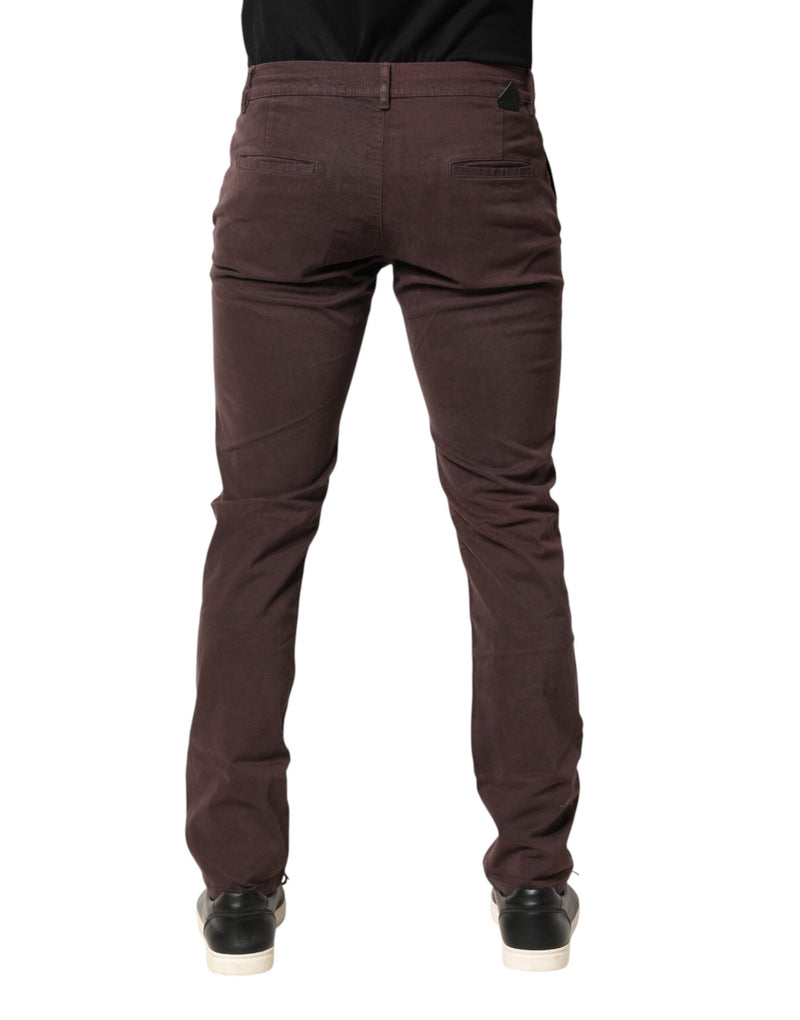 Daniele Alessandrini Jean Skinny Homme Brun en Coton