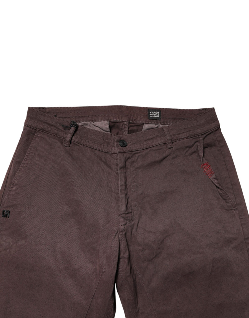 Daniele Alessandrini Jean Skinny Homme Brun en Coton
