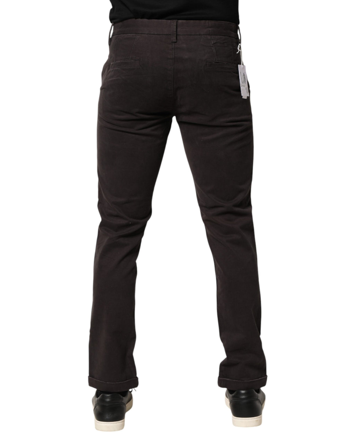 Pantalon Skinny Marron Foncé en Coton Stretch Sun68 pour Homme