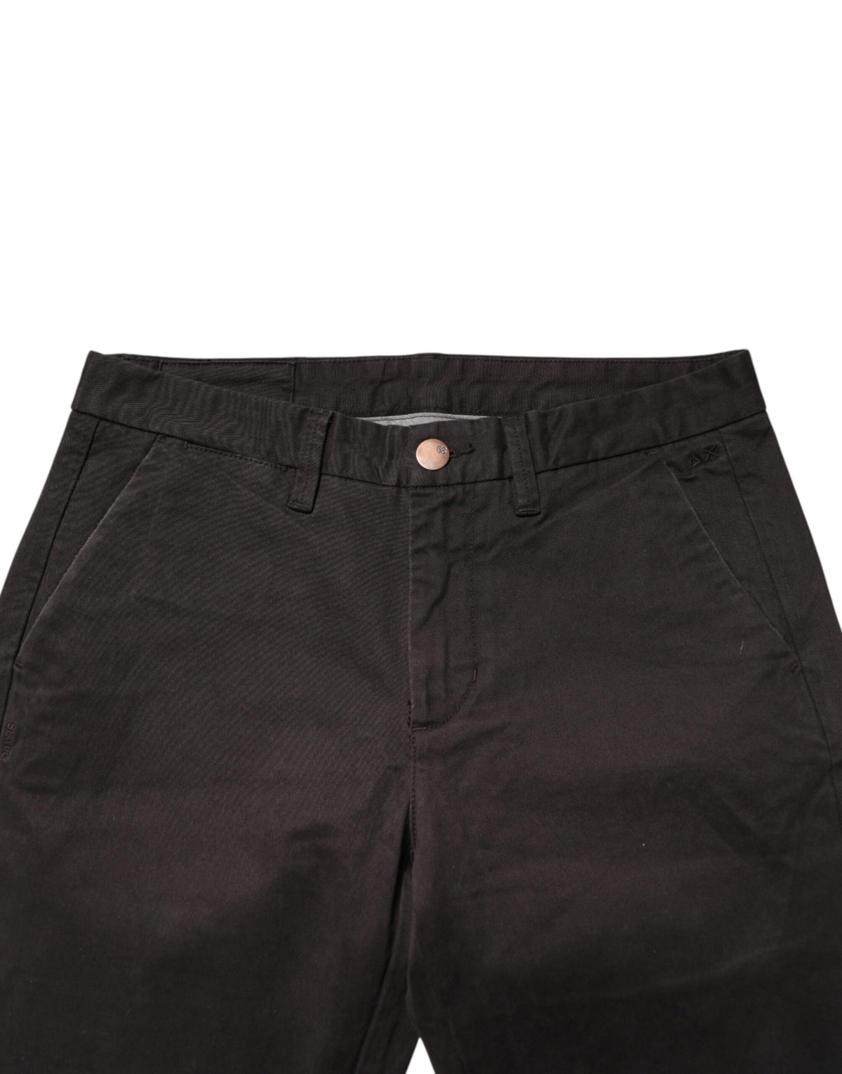 Pantalon Skinny Marron Foncé en Coton Stretch Sun68 pour Homme