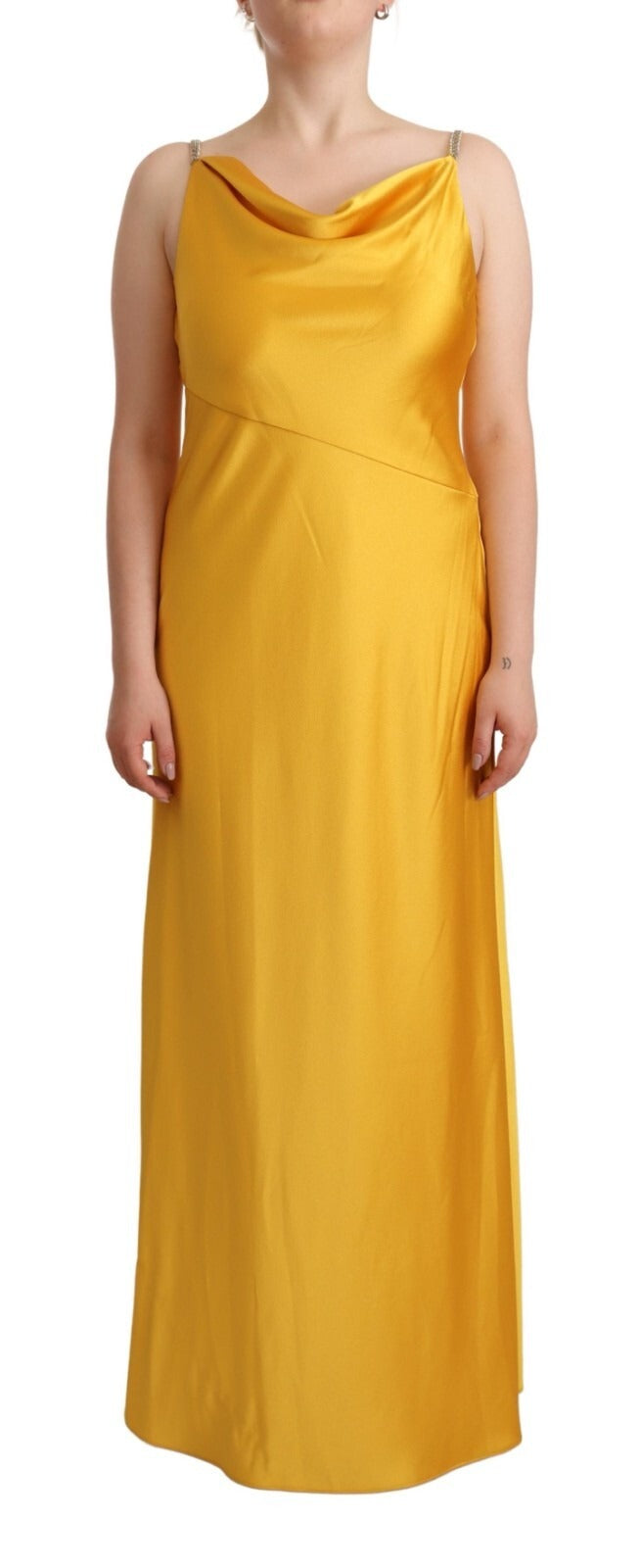 Ralph Lauren Yellow Sheath Sleeveless Long Dress for Women