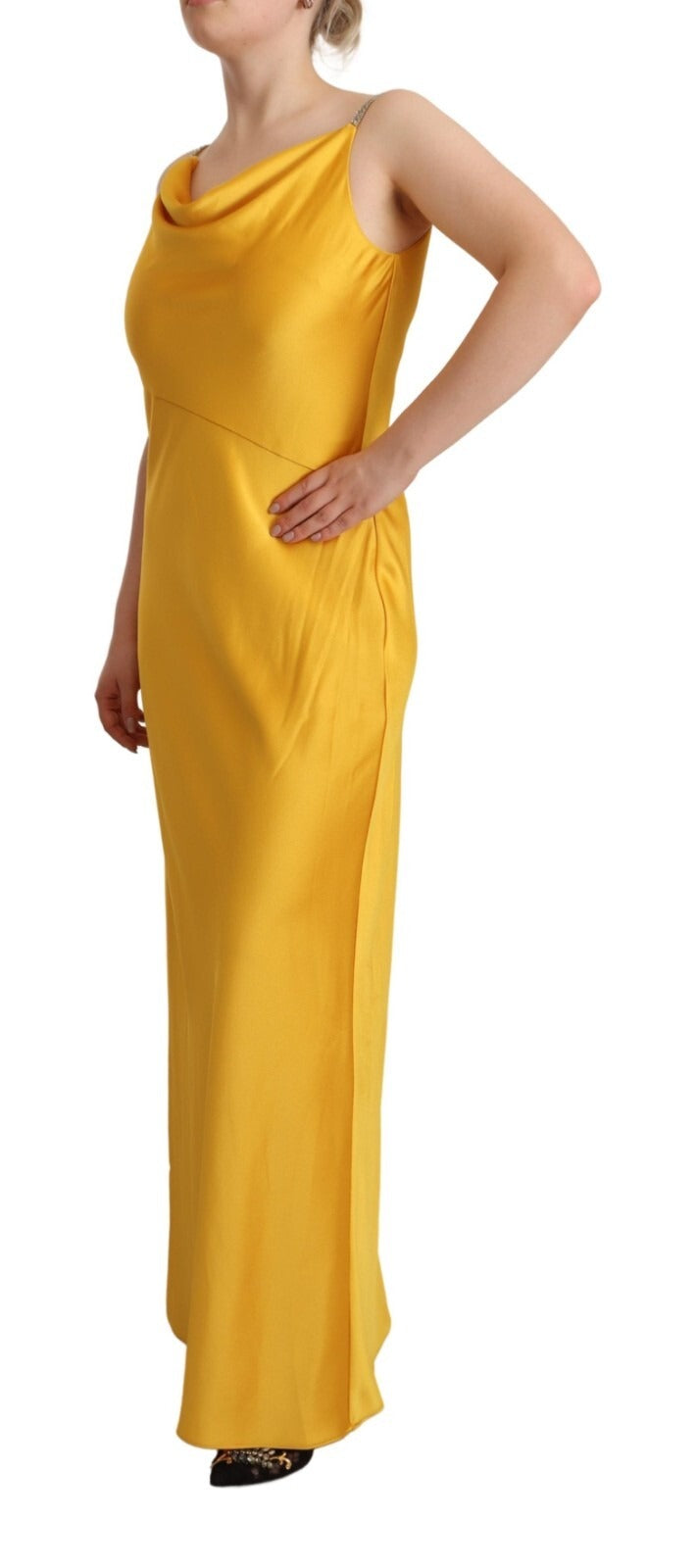 Ralph Lauren Yellow Sheath Sleeveless Long Dress for Women