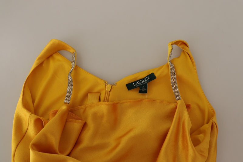 Ralph Lauren Yellow Sheath Sleeveless Long Dress for Women