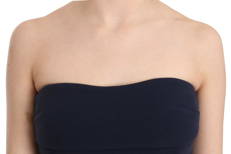 Costume National Top Tube Sans Manches Zippé - Bleu