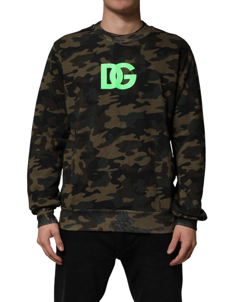 Dolce & Gabbana Sweat-shirt homme camouflage multicolore