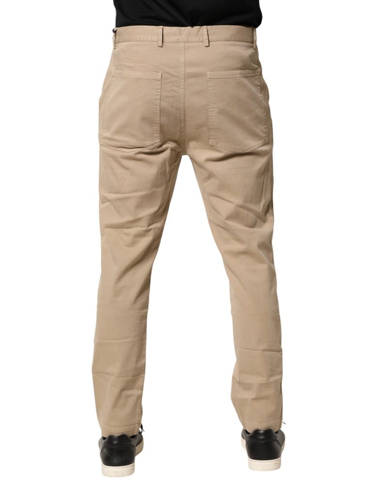 Pantalon Chino Skinny Beige en Coton Daniele Alessandrini