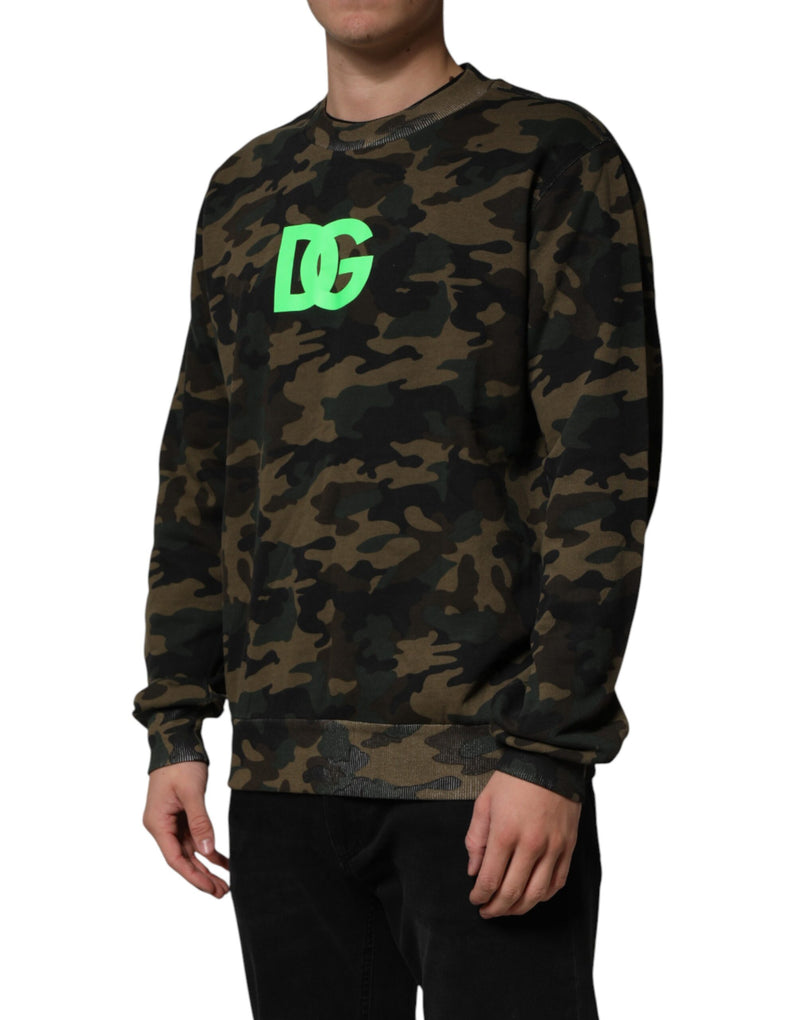 Dolce & Gabbana Sweat-shirt homme camouflage multicolore