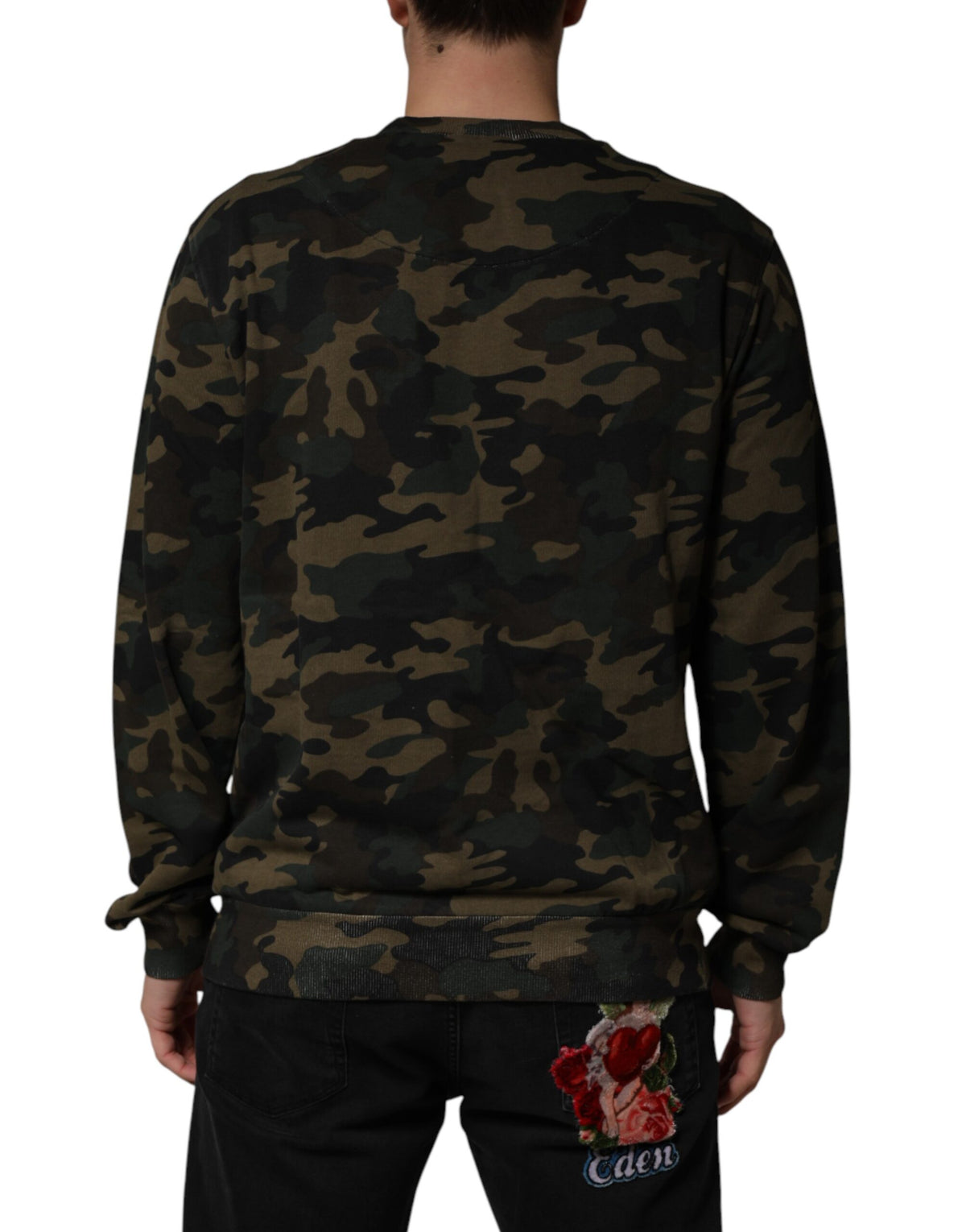 Dolce & Gabbana Sweat-shirt homme camouflage multicolore