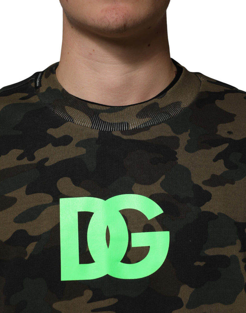Dolce & Gabbana Sweat-shirt homme camouflage multicolore