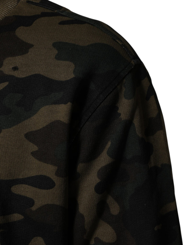 Dolce & Gabbana Sweat-shirt homme camouflage multicolore