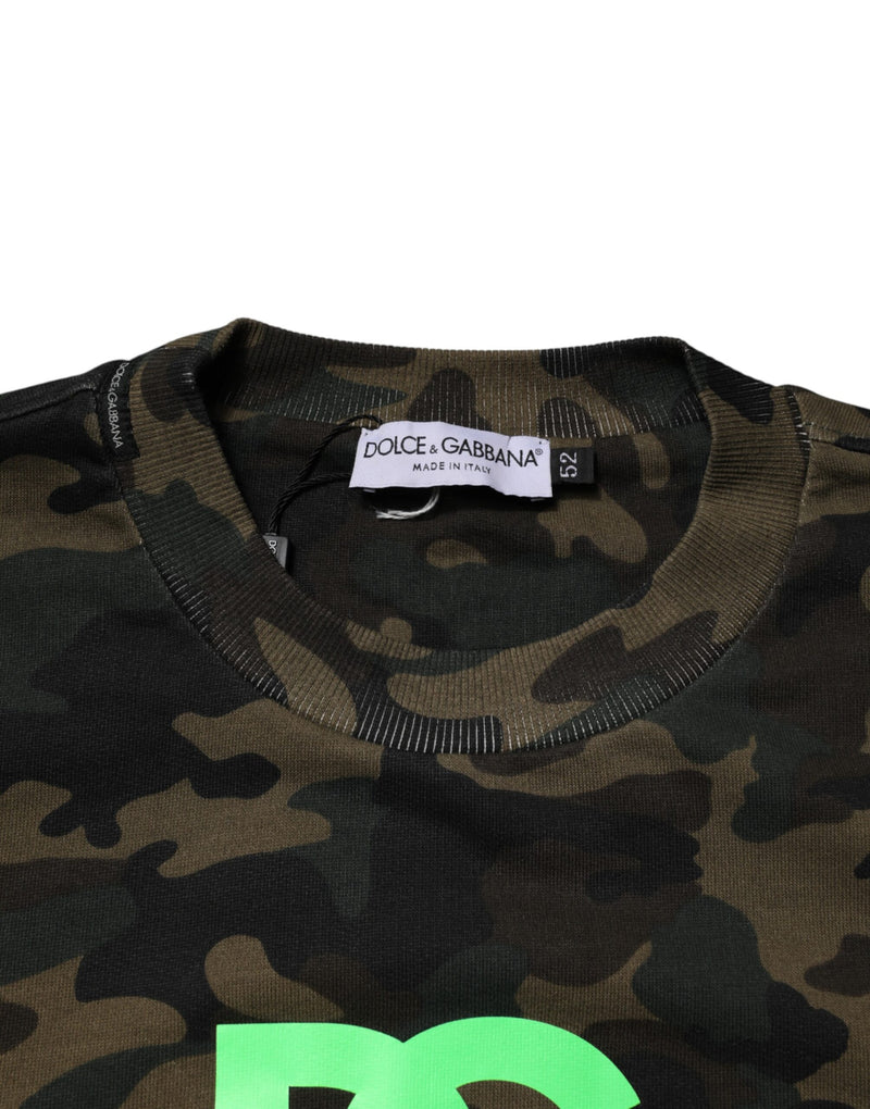 Dolce & Gabbana Sweat-shirt homme camouflage multicolore