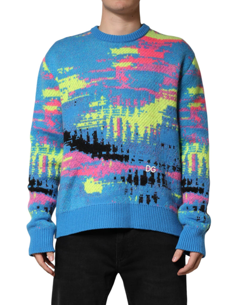 Pull Dolce &amp; Gabbana multicolore à col rond pour homme