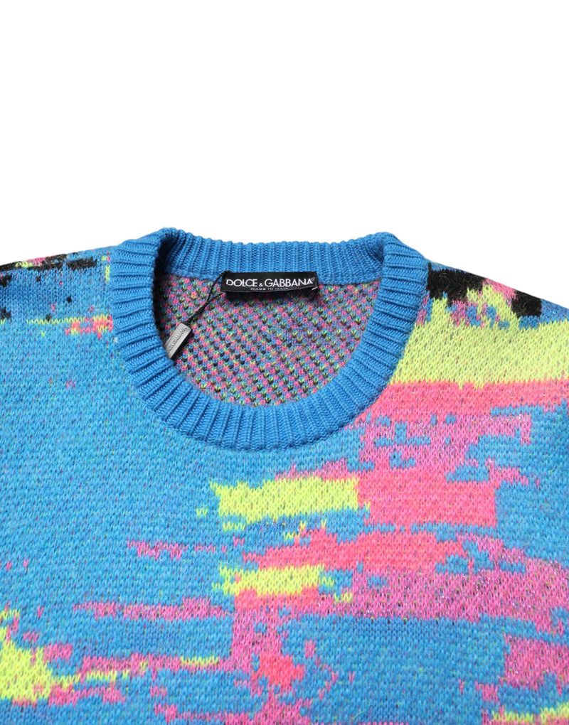 Pull Dolce &amp; Gabbana multicolore à col rond pour homme