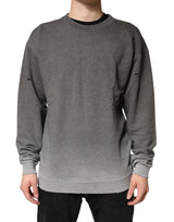 Sweat-shirt Dolce &amp; Gabbana gris en coton à col rond pour homme