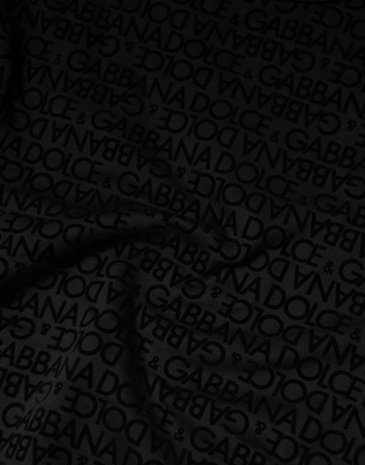 Sweat-shirt Dolce &amp; Gabbana noir à col rond monogrammé