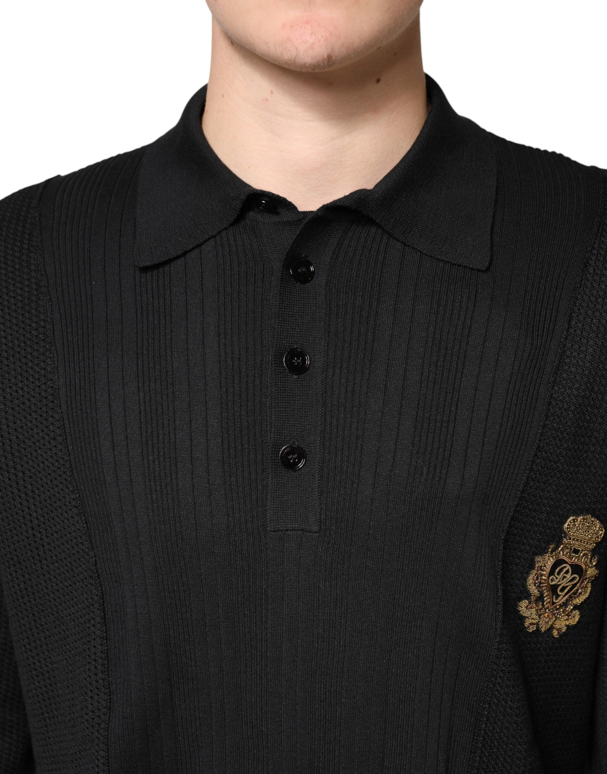 Pull à manches longues Dolce &amp; Gabbana Black Crest pour homme