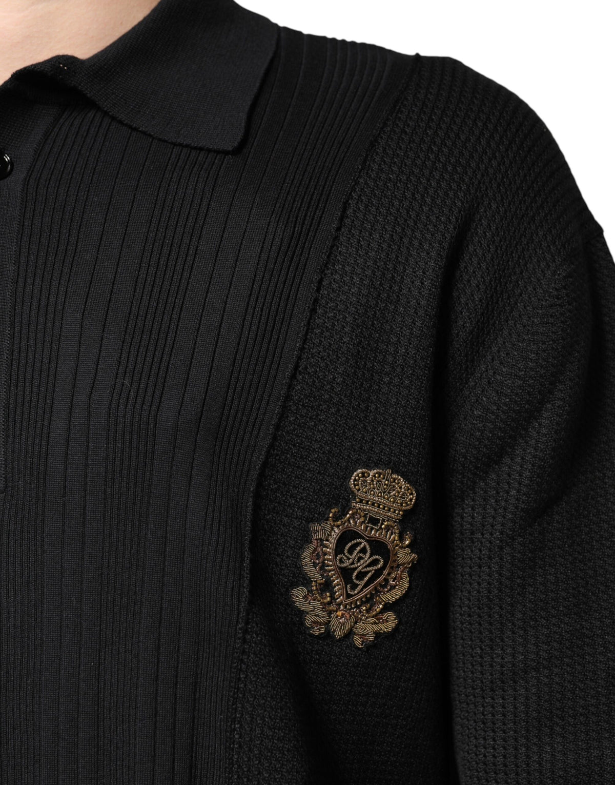Pull à manches longues Dolce &amp; Gabbana Black Crest pour homme