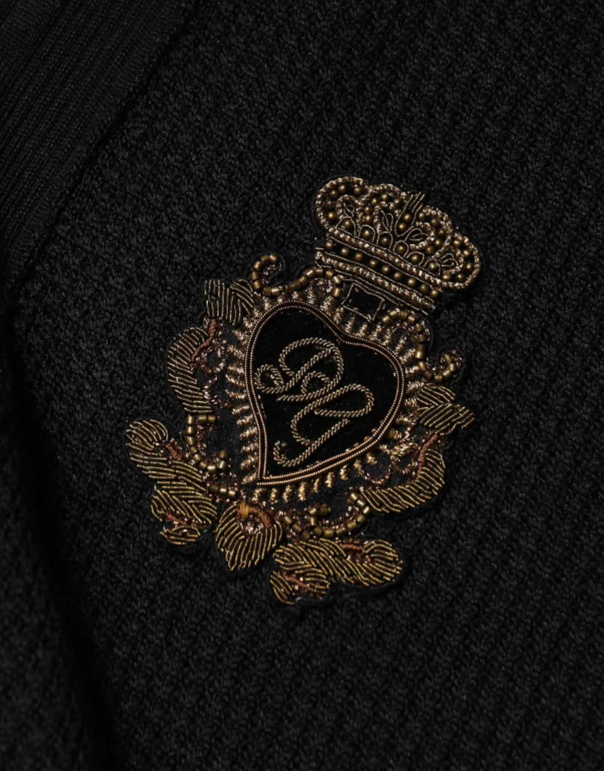 Pull à manches longues Dolce &amp; Gabbana Black Crest pour homme