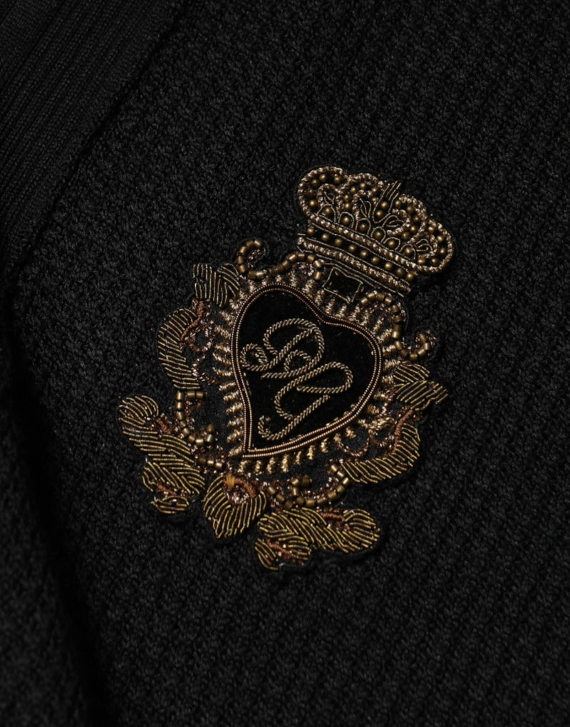 Pull à manches longues Dolce &amp; Gabbana Black Crest pour homme