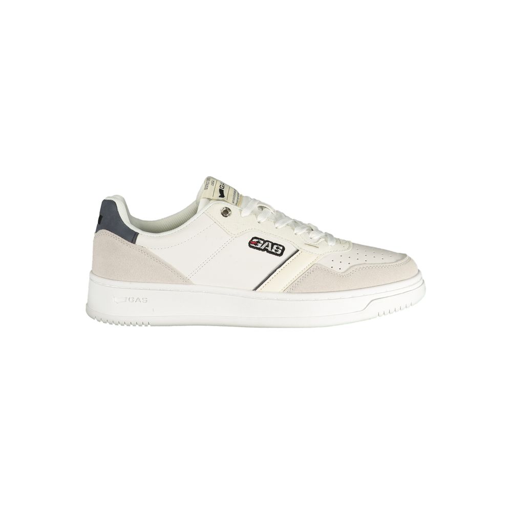 Baskets homme en polyester blanc gaz