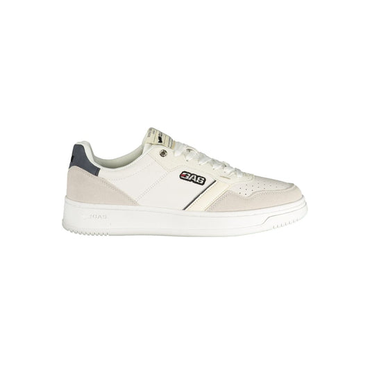 Baskets homme en polyester blanc gaz