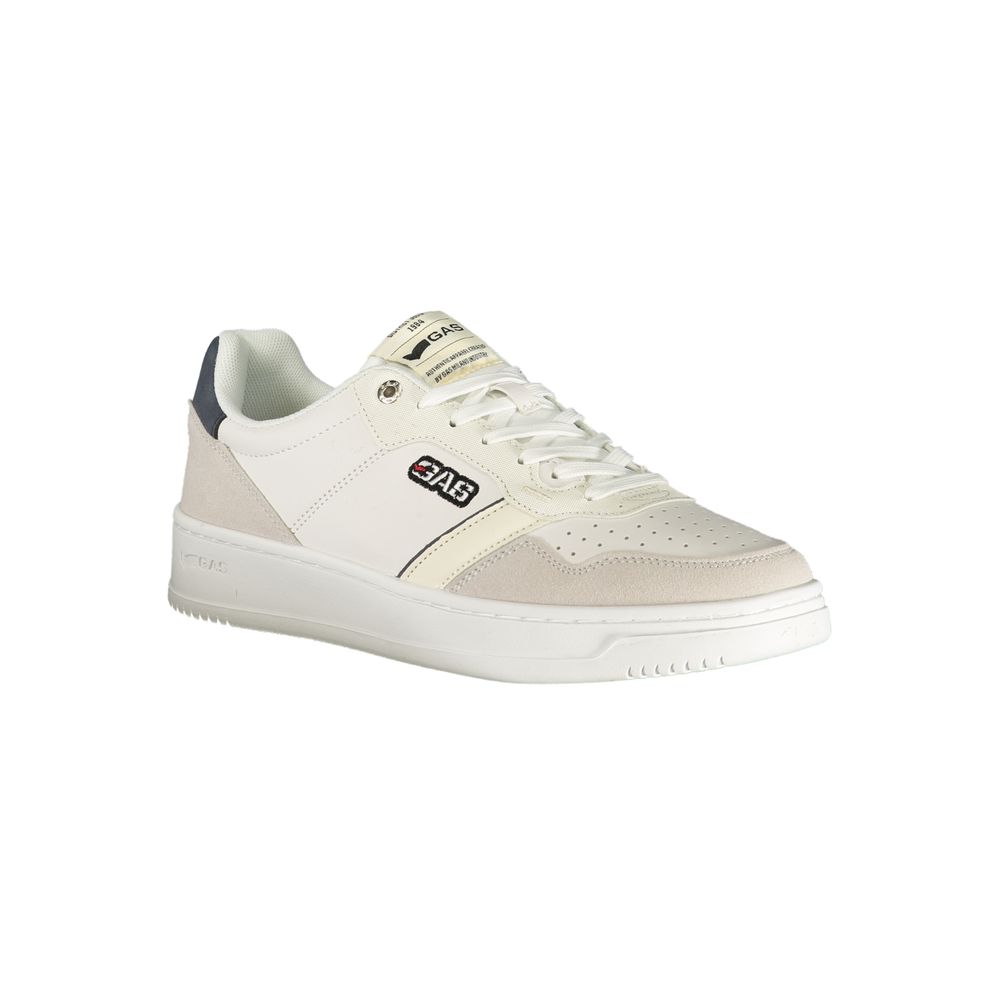Baskets homme en polyester blanc gaz