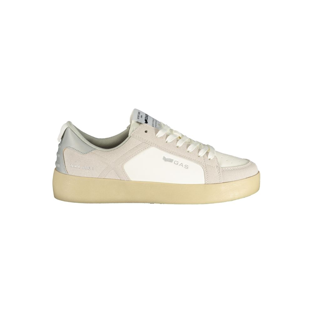 Gas Leonard LTX Women's Sneakers - White with Gold Accents