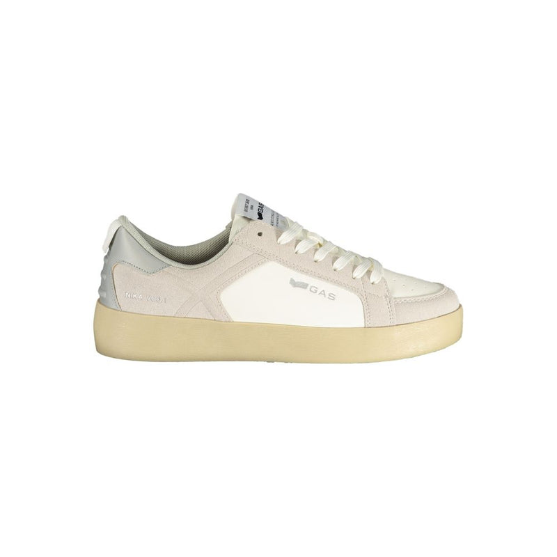Gas Leonard LTX Women's Sneakers - White with Gold Accents