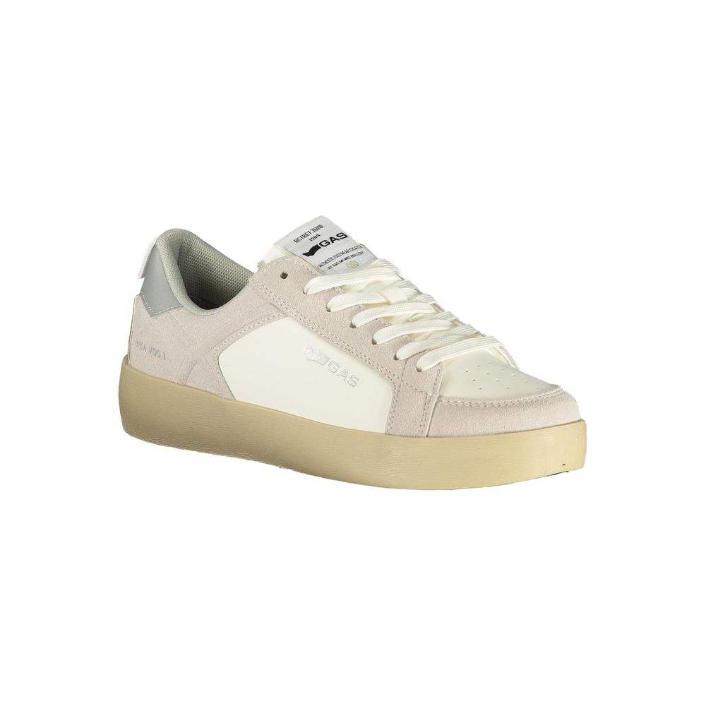 Gas Leonard LTX Women's Sneakers - White with Gold Accents