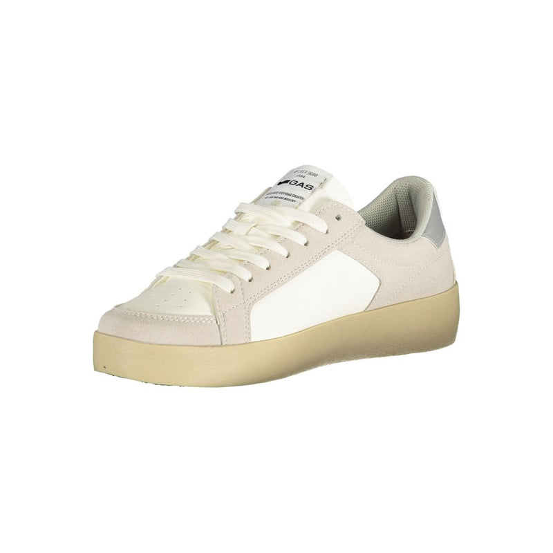Gas Leonard LTX Women's Sneakers - White with Gold Accents
