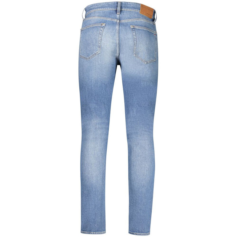 Tommy Hilfiger Blu Cotton Men's Slim Tapered Jean