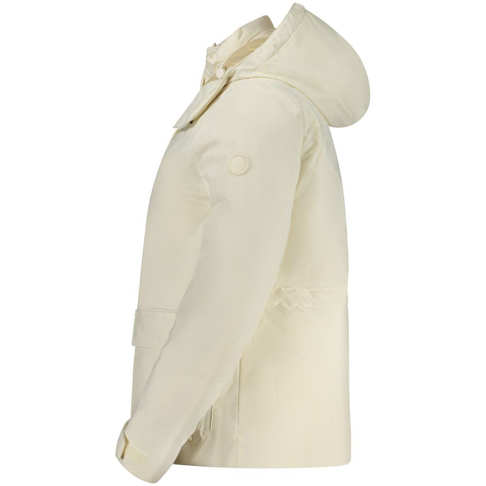 North Sails White Polyester Women Parka Jacket - Sustainable Style