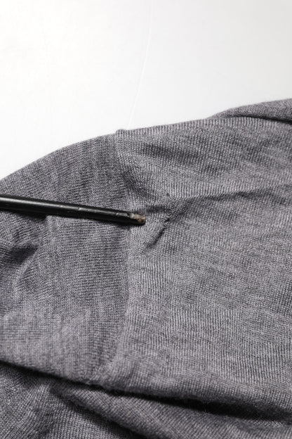 Dolce & Gabbana Gray Cashmere V-Neck Men Pullover Sweater