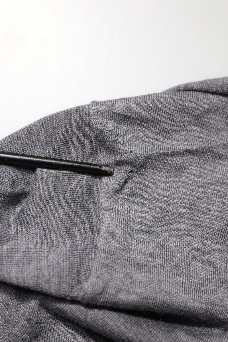 Dolce &amp; Gabbana Grijze Kasjmier V-hals Heren Pullover Trui