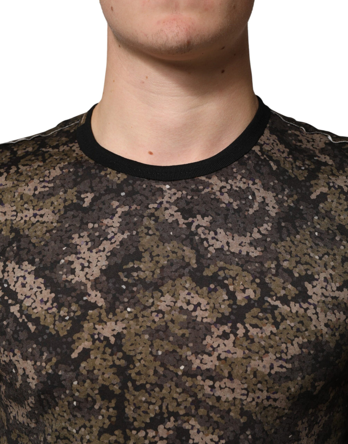 T-shirt à manches longues camouflage multicolore Dolce &amp; Gabbana