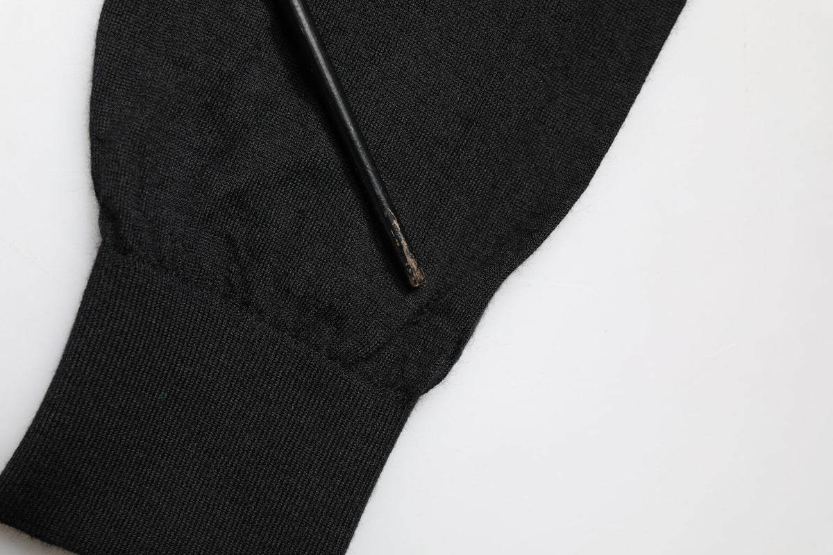 Pull Dolce &amp; Gabbana en cachemire noir à col V pour homme
