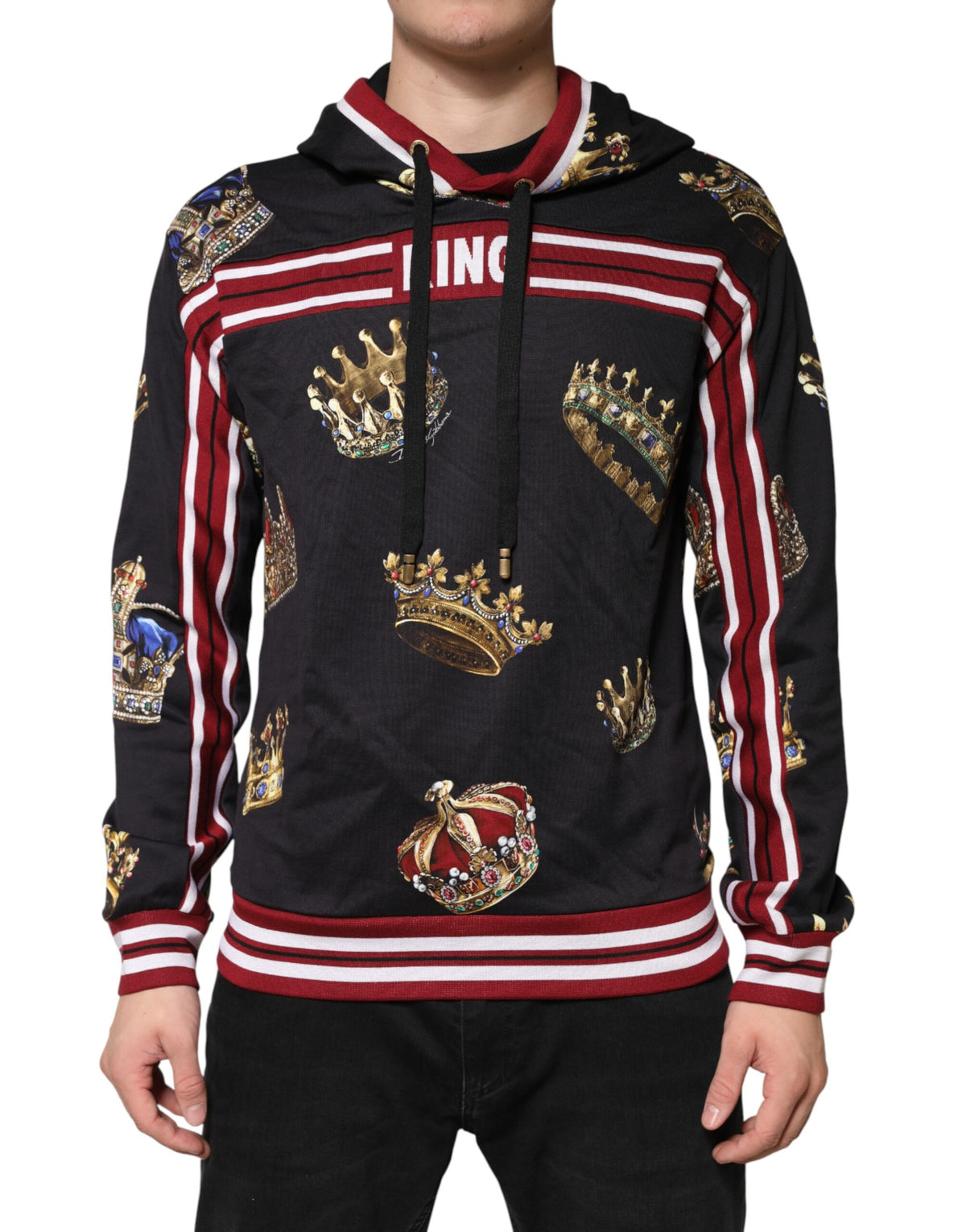 Sweat à capuche Dolce &amp; Gabbana Black King Crown