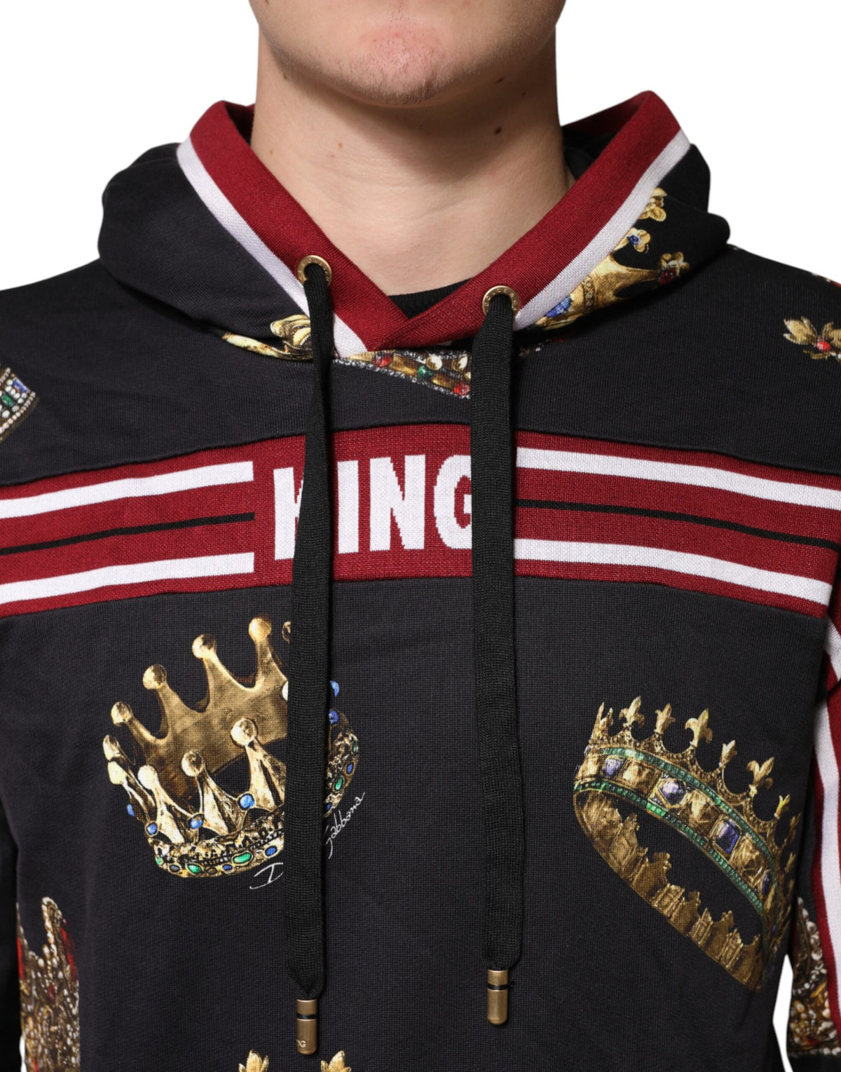 Sweat à capuche Dolce &amp; Gabbana Black King Crown