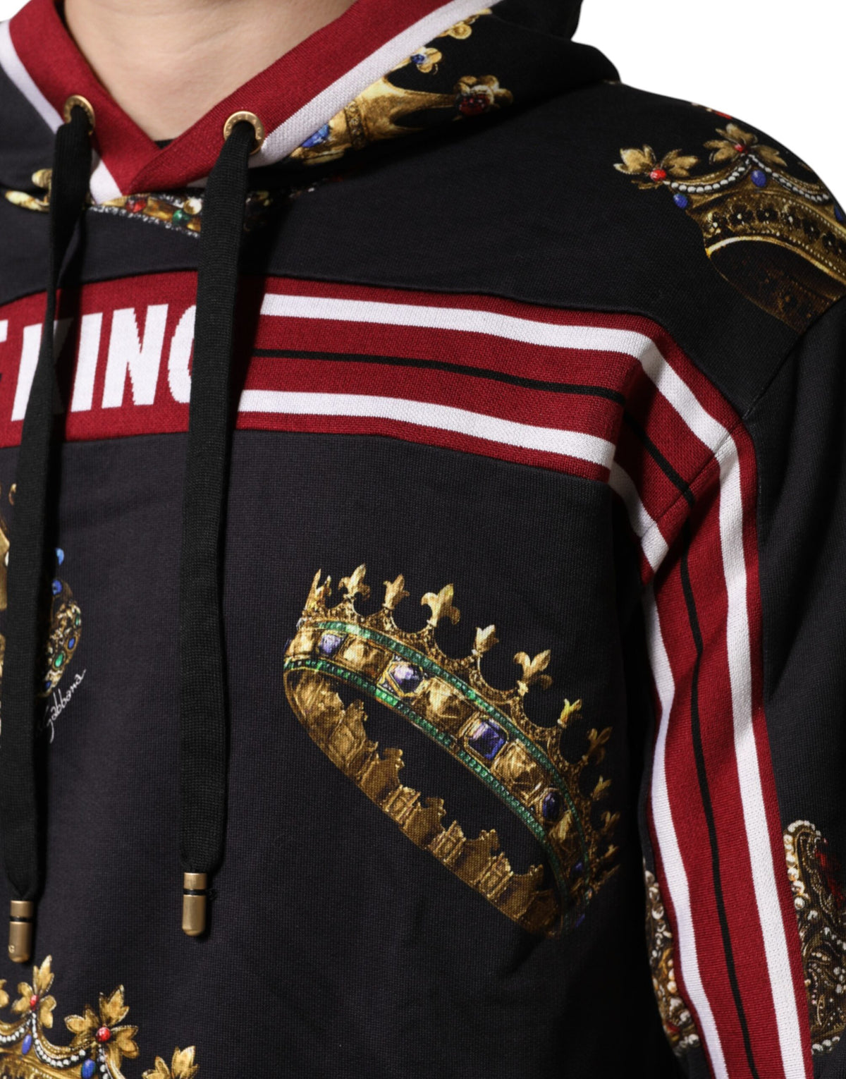 Sweat à capuche Dolce &amp; Gabbana Black King Crown